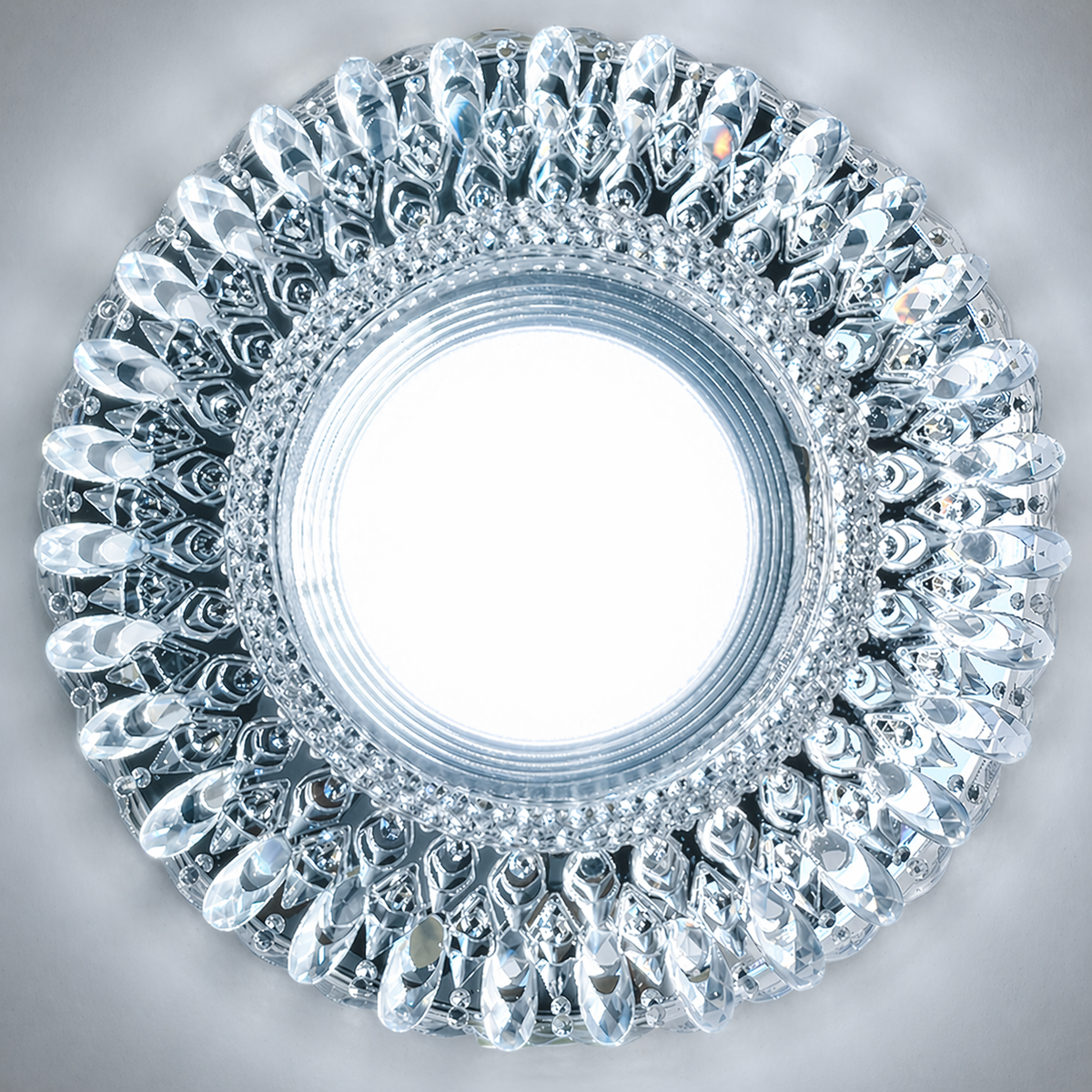 Spot LED ORBITA, 5W, Rotund, Lumina Rece + RGB, Alb, Rasina si Sticla SL680WH
