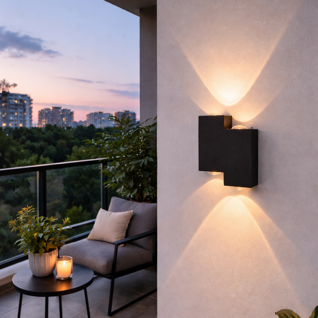 Aplica LED AX232, Exterior, 4 Surse, 4W, Negru, 3000K, imaginea 1