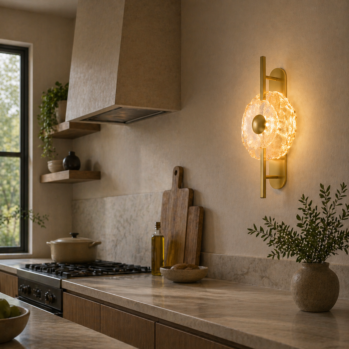 Aplica LED LUMA Decorativa Lumina Rece/Neutra/Calda Auriu
