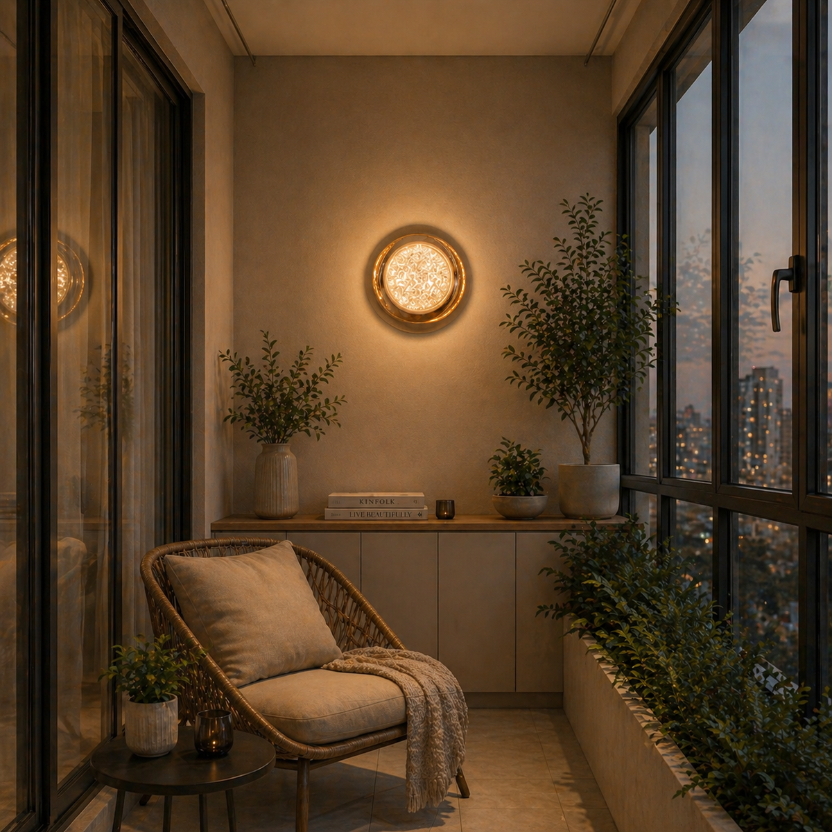 Aplica LED Decorativa CELESTIA Ø20 Lumina Rece/Neutra/Calda Auriu