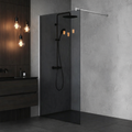 Paravan duș Walk-In 120x195 cm, sticlă securizată 8 mm, gri, profil metalic rezistent