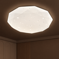Plafonieră LED Hexagon 35 cm, 32W, 3000K / 4000K / 6000K, Alb, Metal si Acril