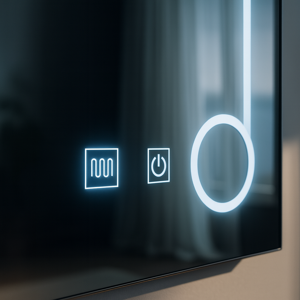 Oglinda LED Rectangulara, 50x70cm, Linea Touch, Sistem Dezaburire, Dimabila