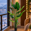 Decorațiune Monstrosa Deliciosa Artificial, Plastic, 180 cm, Verde