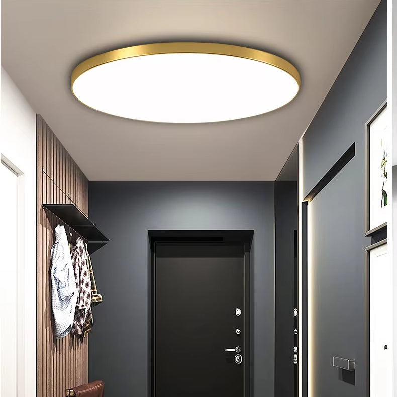 Plafoniera LED SOLIS, D47cm, 70W, Lumina Rece 6000K, Auriu, imaginea 6