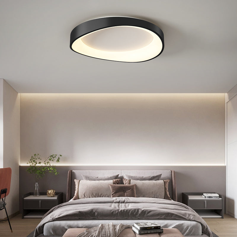 Lustra LED cu Telecomanda, PL103/520BK, 29W, Diametru 50cm, Lumina Calda/Rece/Neutra, Negru, imaginea 8