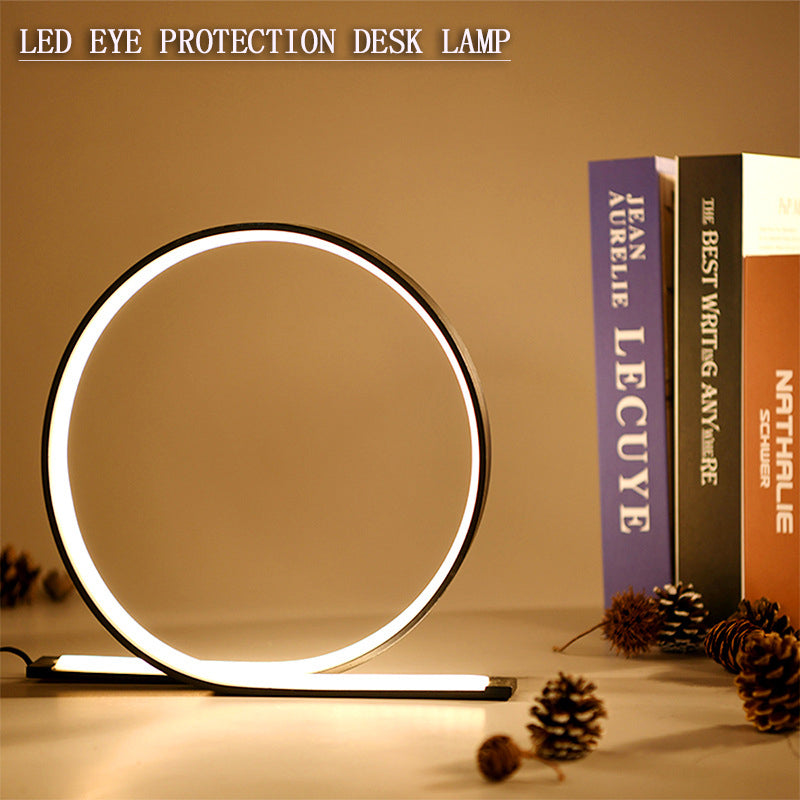 Veioza LED 21W, Lumina Rece/Calda/Neutra, Metal si Acril, Negru, imaginea 1
