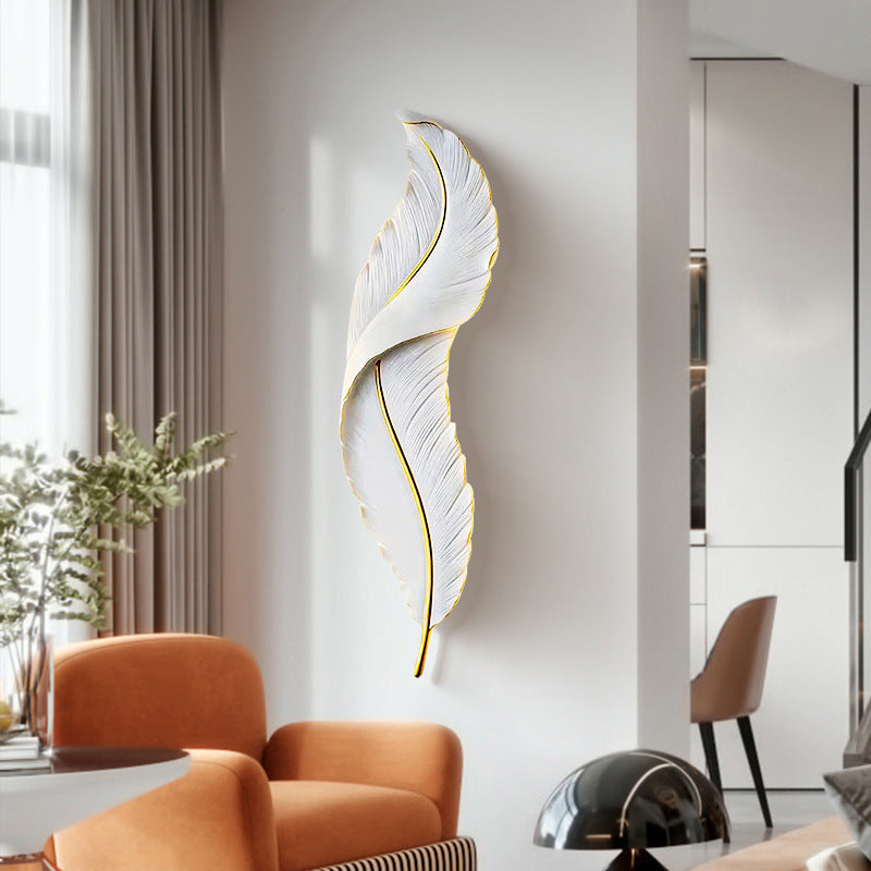Lustra LED, Pena Decorativa 85CM 31W Lumina Rece/Calda/Neutra Alb Auriu
