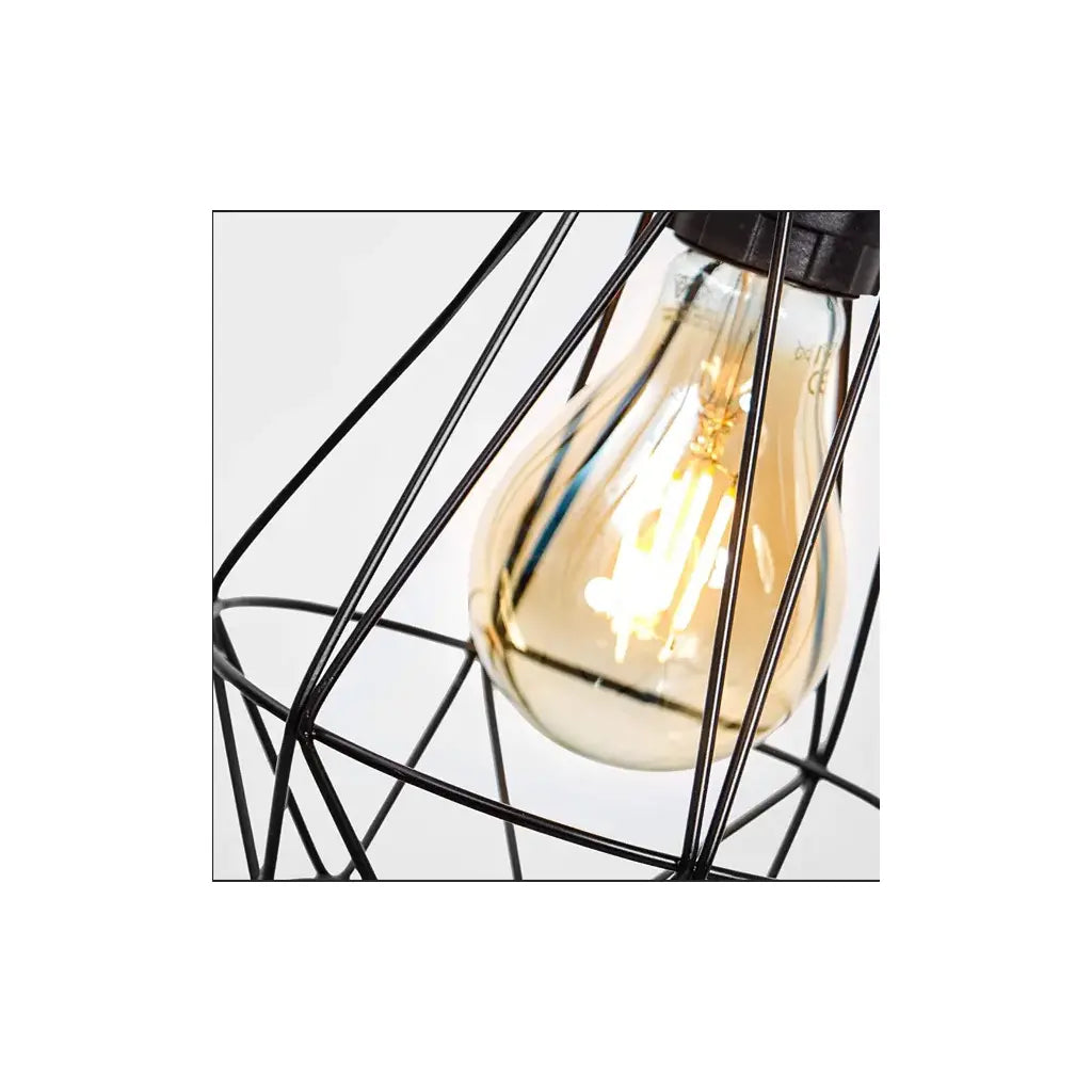 Lustra Aethra, 1x E27, Metal, Negru, imaginea 4