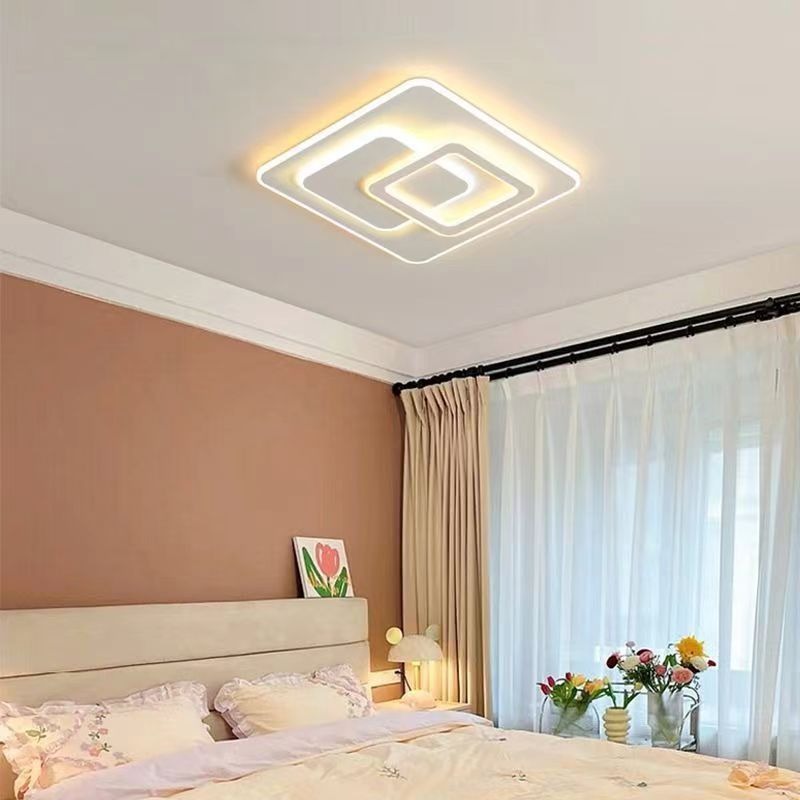 Lustra LED cu telecomanda NOLUX 34W, Patrata, lumina Rece/Calda/Neutra, Dimabila, Alb