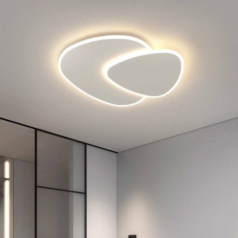 Lustra LED cu telecomanda FUTURA LUMINA 66W, Ovala, lumina Rece/Calda/Neutra, Dimabila, Alb, imaginea 3