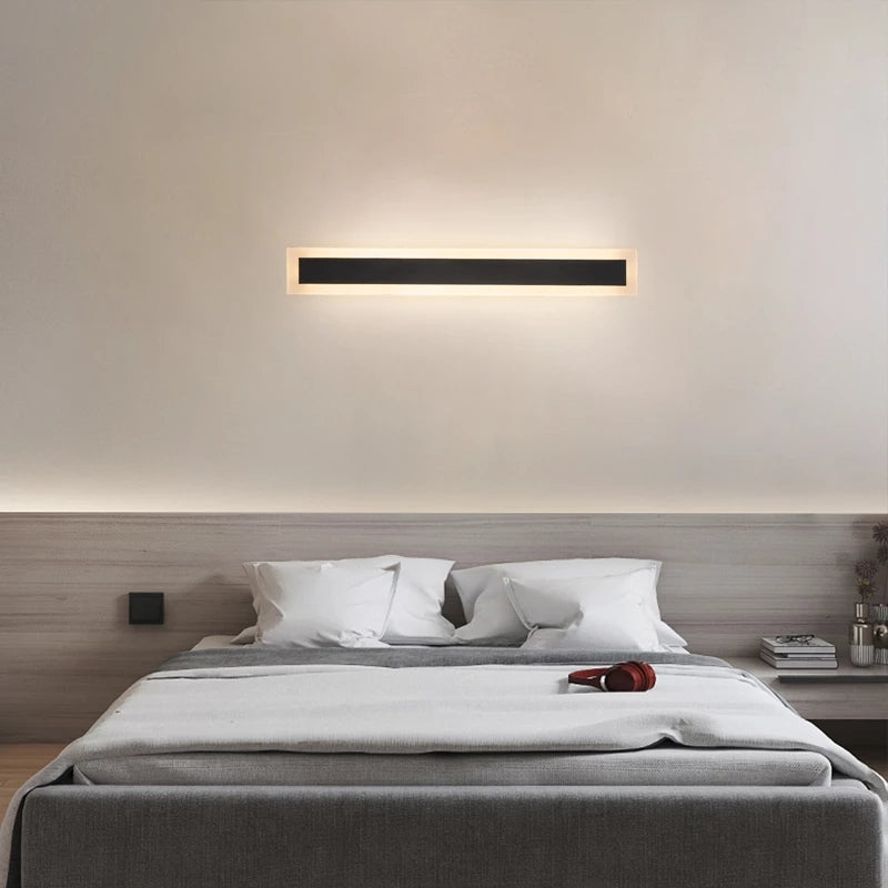 Aplica LED de Exterior Mack, Lungime 30cm, 4W, IP65, Metal, Liniar, Negru