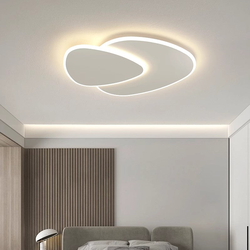 Lustra LED cu telecomanda FUTURA LUMINA 66W, Ovala, lumina Rece/Calda/Neutra, Dimabila, Alb, imaginea 6