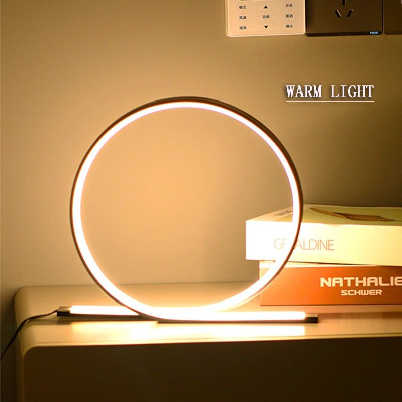Veioza LED 21W, Lumina Rece/Calda/Neutra, Metal si Acril, Negru, imaginea 2