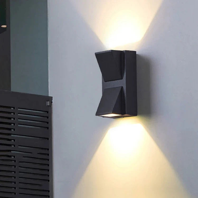 Aplica LED Scarlat Exterior, 6W, Negru, Metal, IP65, 3000K, imaginea 1