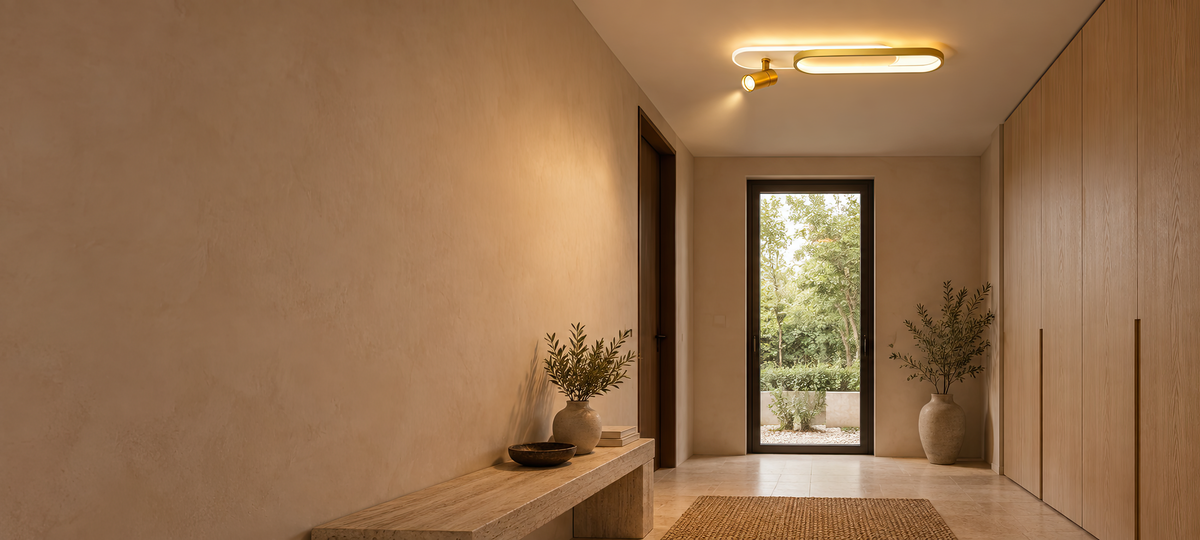 Proiector LED Reglabil FISSO Camilla, 48W, lumina Rece/Calda/Neutra 3000K/4000K/6000K, Auriu Lucios, Metal si Acril, imaginea 8