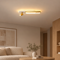Proiector LED Reglabil FISSO Camilla, 48W, lumina Rece/Calda/Neutra 3000K/4000K/6000K, Auriu Lucios, Metal si Acril