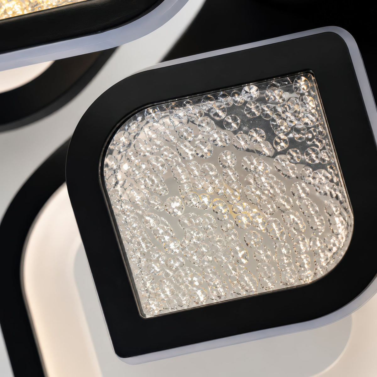 Lustra LED cu telecomanda DALIA 96W, 5 Petale, lumina Rece/Calda/Neutra, Dimabila, Negru, imaginea 7