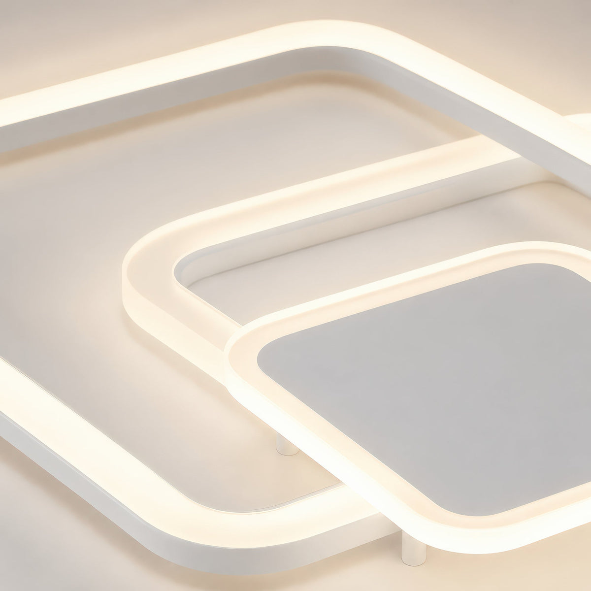 Lustra LED cu telecomanda ANEMONA 71W, 3 Patrate, lumina Rece/Calda/Neutra, Dimabila, Alb, Metal si Acril, imaginea 7