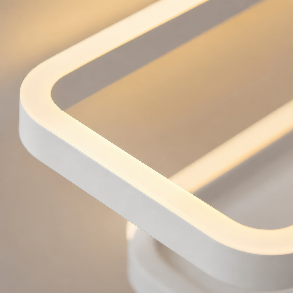 Lustra LED cu telecomanda ANEMONA 71W, 3 Patrate, lumina Rece/Calda/Neutra, Dimabila, Alb, Metal si Acril, imaginea 2