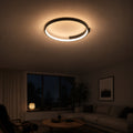 Lustra LED cu telecomanda LETIZIA 34W, Rotunda, lumina Rece/Calda/Neutra, Dimabila, Negru