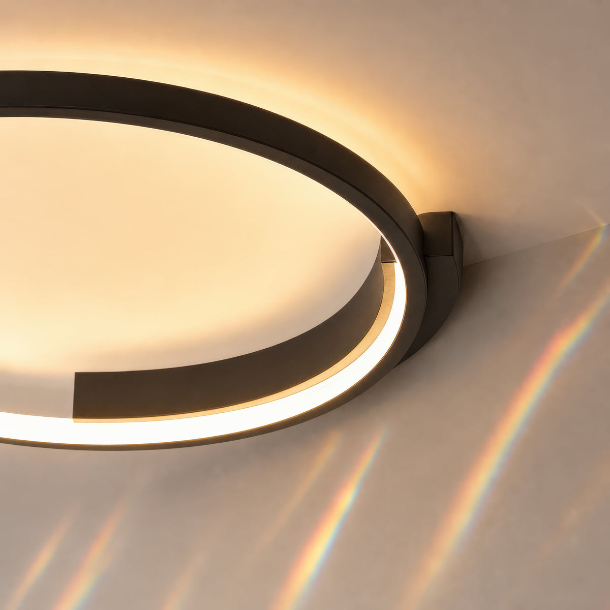 Lustra LED cu telecomanda LETIZIA 34W, Rotunda, lumina Rece/Calda/Neutra, Dimabila, Negru, imaginea 10