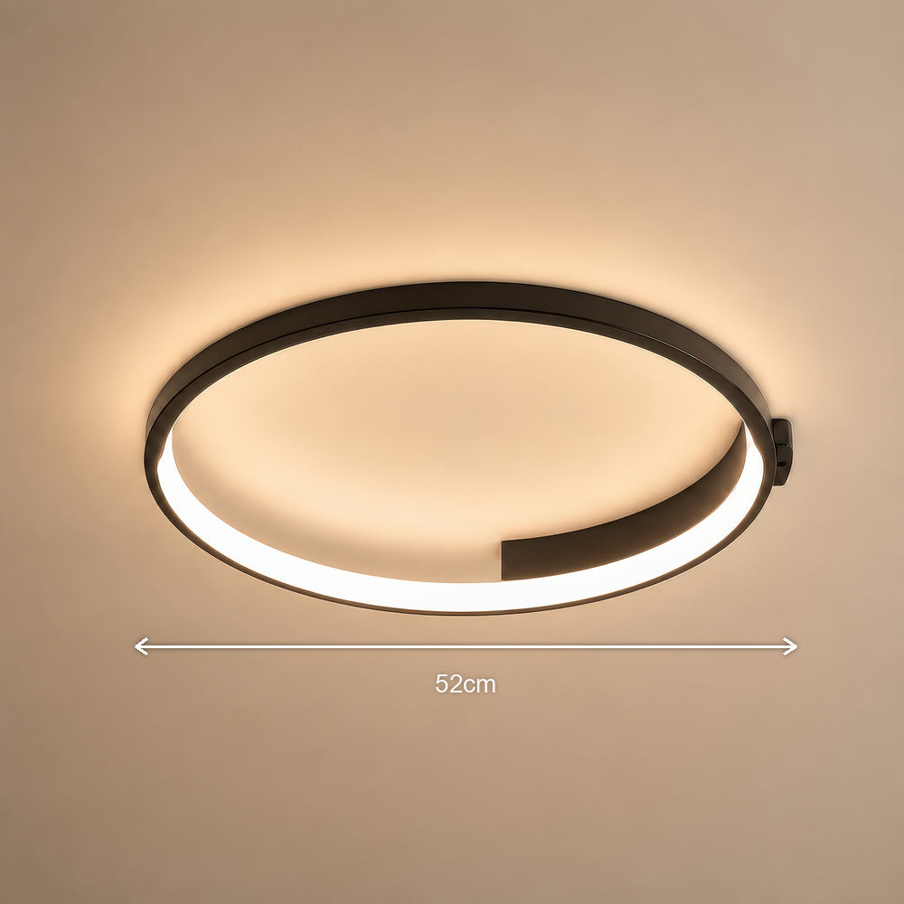 Lustra LED cu telecomanda LETIZIA 34W, Rotunda, lumina Rece/Calda/Neutra, Dimabila, Negru, imaginea 7