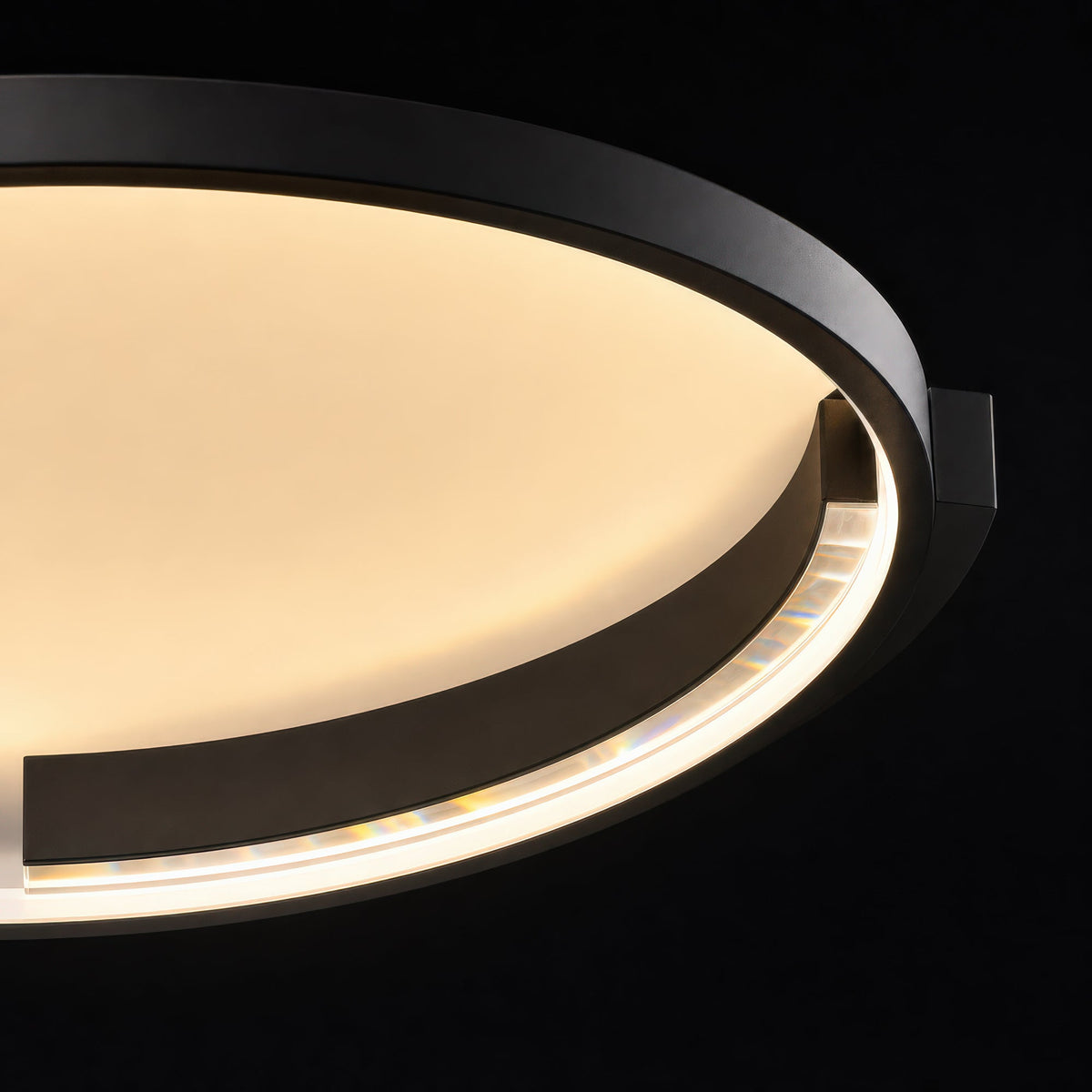 Lustra LED cu telecomanda LETIZIA 34W, Rotunda, lumina Rece/Calda/Neutra, Dimabila, Negru, imaginea 2