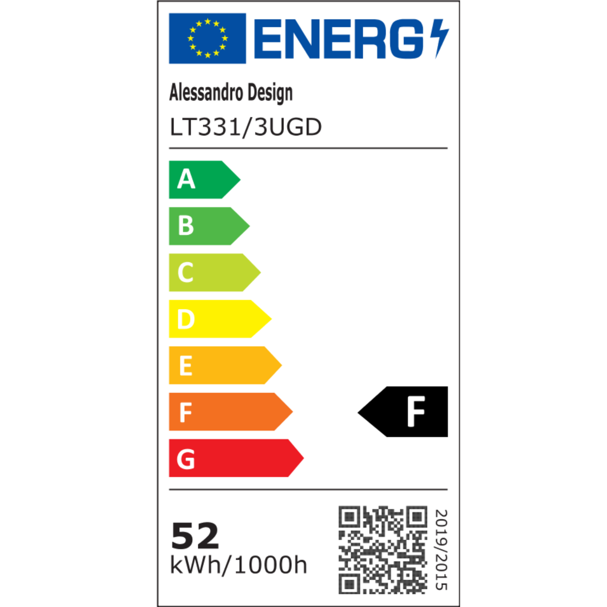 Lustra LED suspendata cu Telecomanda RIMINI 52W, 3 Elemente, lumina Rece/Calda/Neutra, Dimabila, Auriu