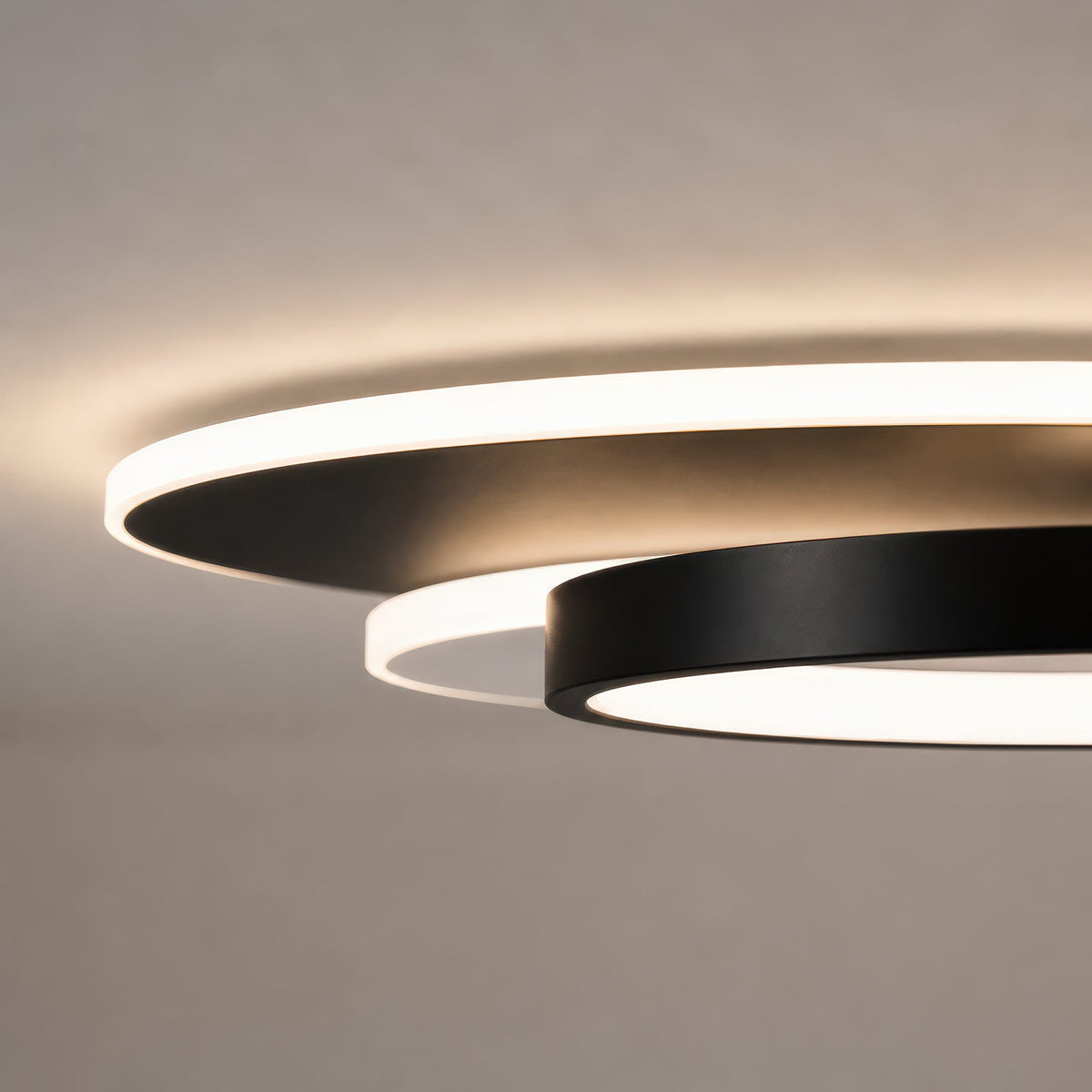 Lustra LED cu telecomanda CHIARA 67W, 3 Cercuri, lumina Rece/Calda/Neutra, Dimabila, Negru, imaginea 10