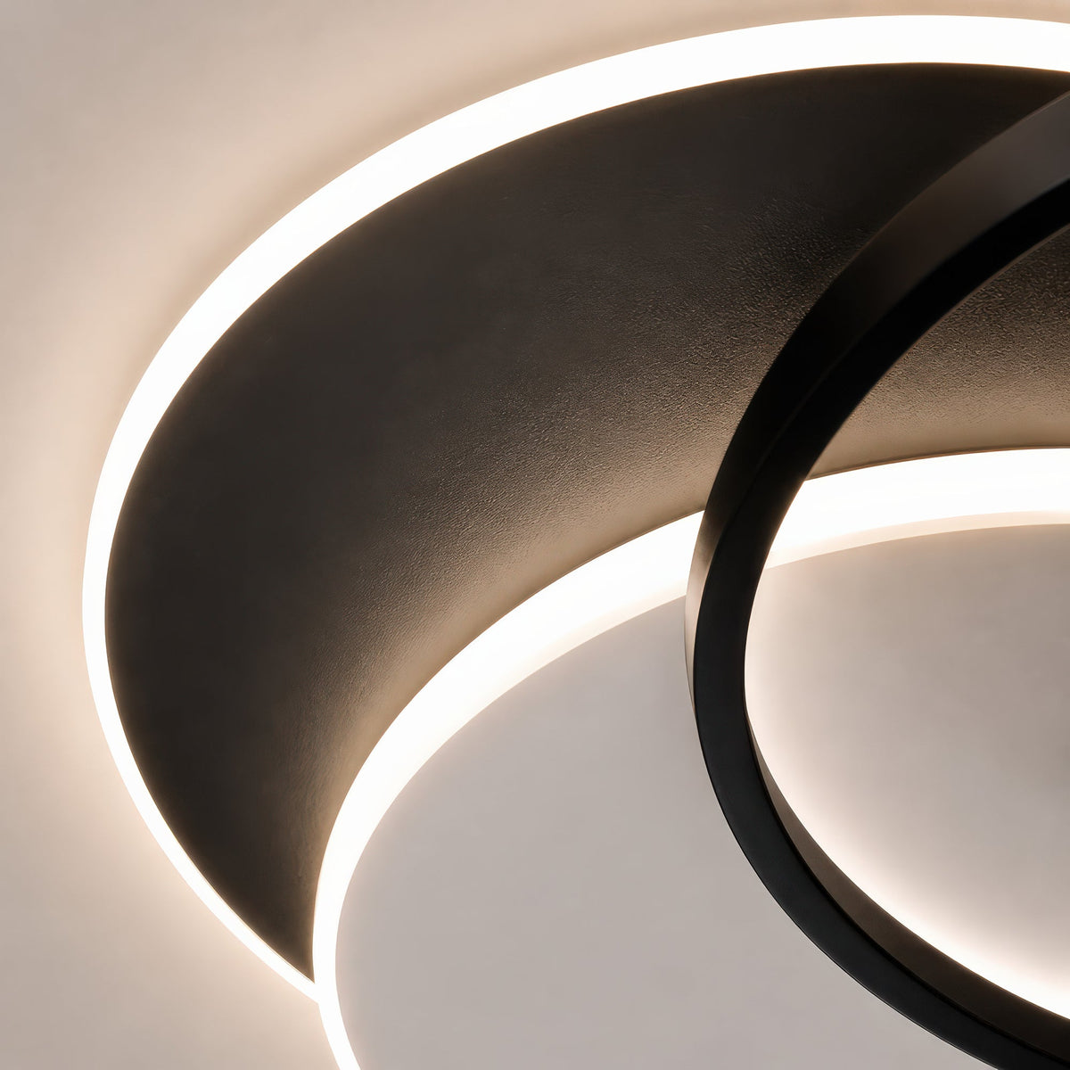 Lustra LED cu telecomanda CHIARA 67W, 3 Cercuri, lumina Rece/Calda/Neutra, Dimabila, Negru, imaginea 9