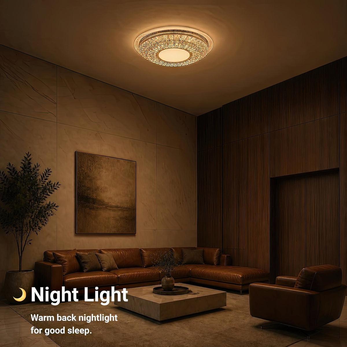 Lustra LED cu telecomanda MIRALUX RGB, 62W, lumina Albastra/Rece/Neutra/Calda, Dimabila, Alb, imaginea 6