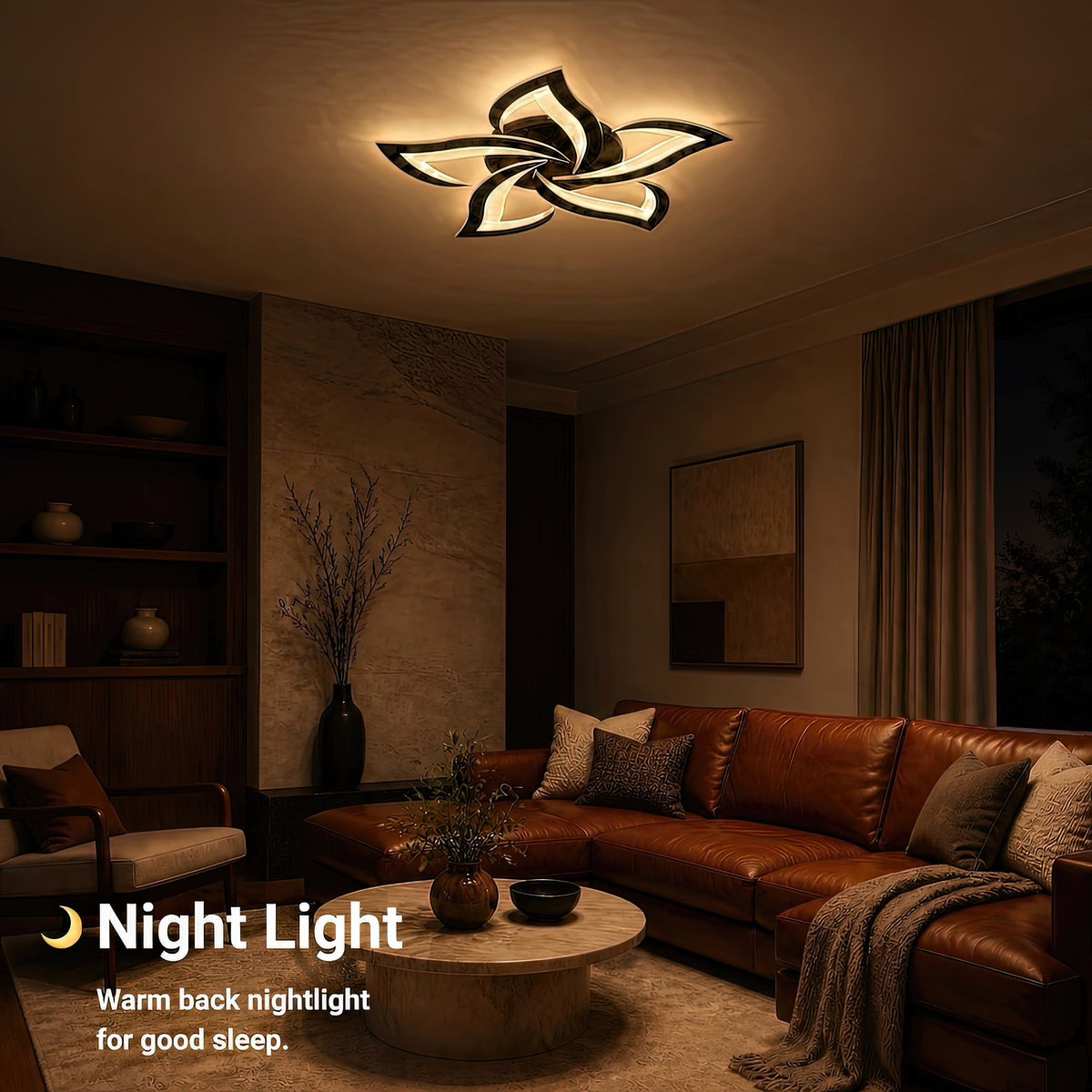 Lustra LED cu Telecomanda LT660/5BK, 5 Elemente, 55W, Lumina 3000/4000/6000K, Negru, imaginea 6
