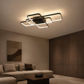 Lustra LED IANUSIS cu telecomanda  95W, 3 Elemente, lumina Rece/Calda/Neutra, Dimabila, Negru