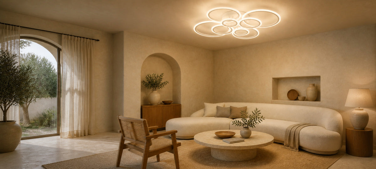 Lustra LED cu telecomanda  BETTY 127W, 8 Cercuri, lumina Rece/Calda/Neutra, Dimabila, Alb, imaginea 10