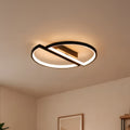 Lustra LED cu telecomanda VECTOR ARCUS 52W, 2 Elemente, lumina Rece/Calda/Neutra, Dimabila, Negru