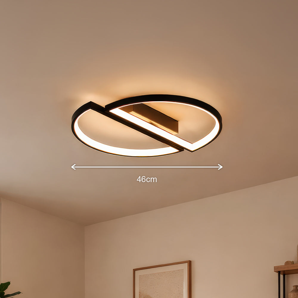 Lustra LED cu telecomanda VECTOR ARCUS 52W, 2 Elemente, lumina Rece/Calda/Neutra, Dimabila, Negru, imaginea 7