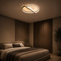 Lustra LED cu telecomanda VECTOR ARCUS 52W, 2 Elemente, lumina Rece/Calda/Neutra, Dimabila, Alb Negru