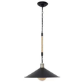 Lustra Franghie LV570/1BK, 1xE27, Diametru 26.5 cm, Inaltime 11 cm, IP20, Maro, Negru, Metal si Sfoara