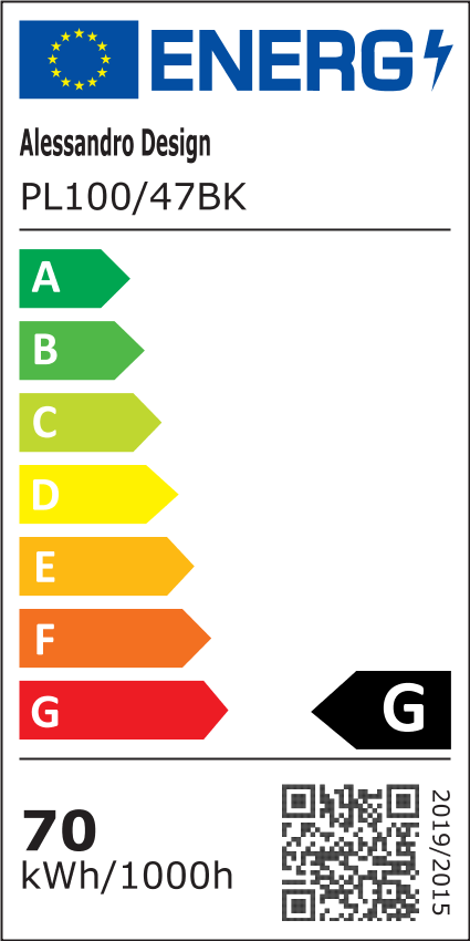Plafoniera LED SOLIS 47cm 70W Lumina Rece Negru
