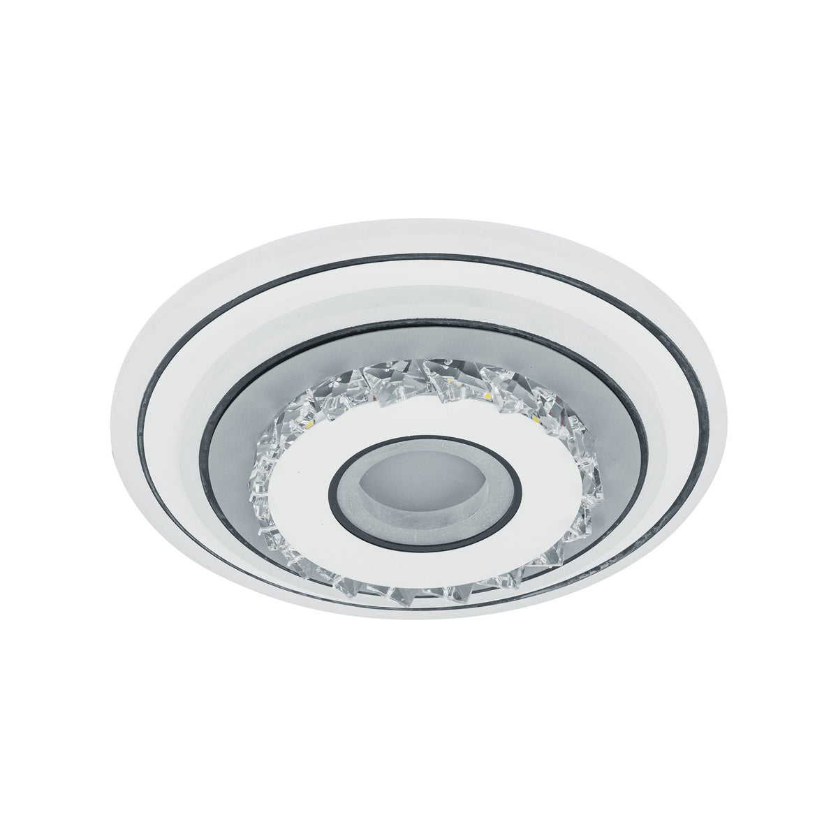 Lustra LED cu cristal MITA 28W, Diametru 20cm, Rotunda, lumina Rece/Calda/Neutra, Alb, imaginea 5