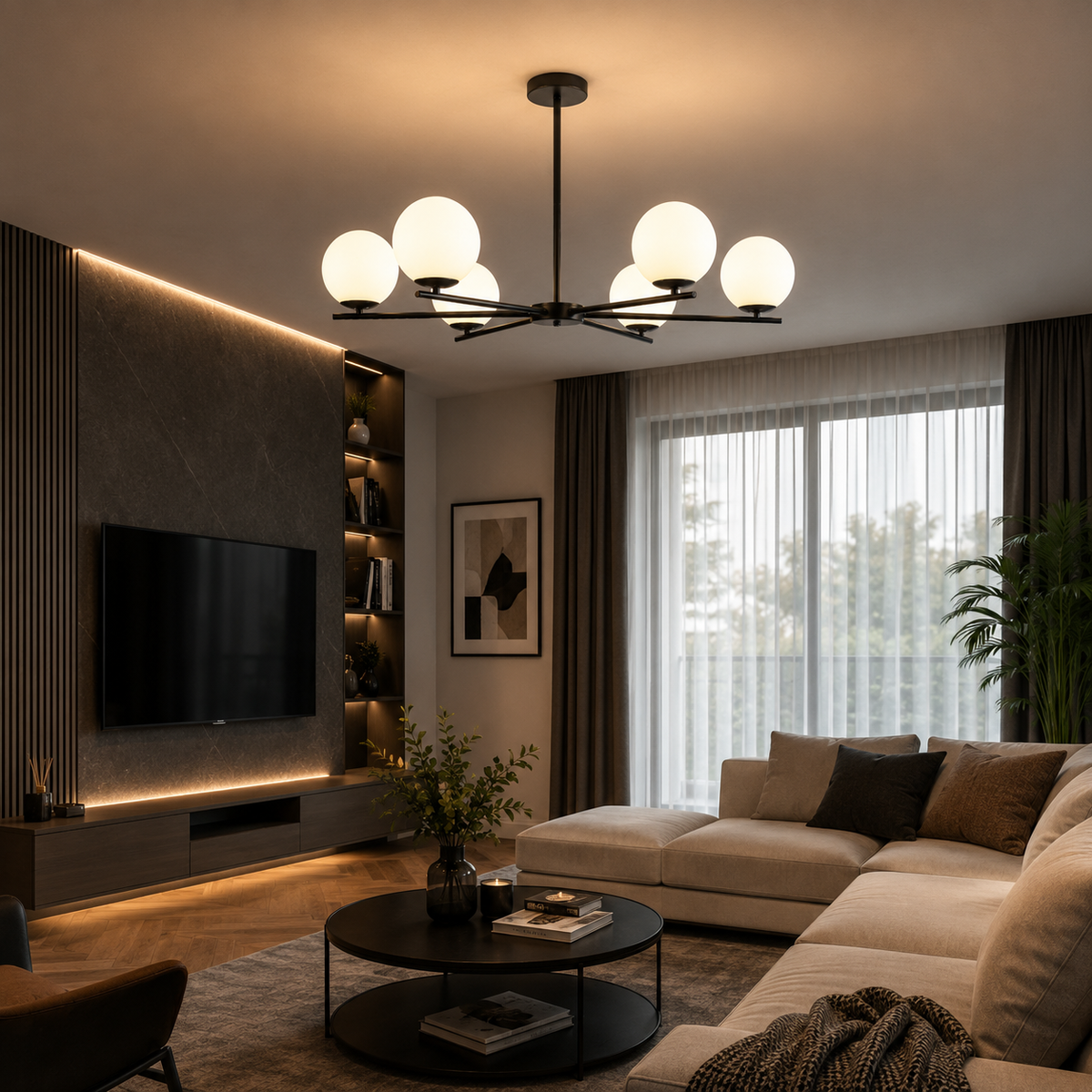 Lustra LC6006/6BK