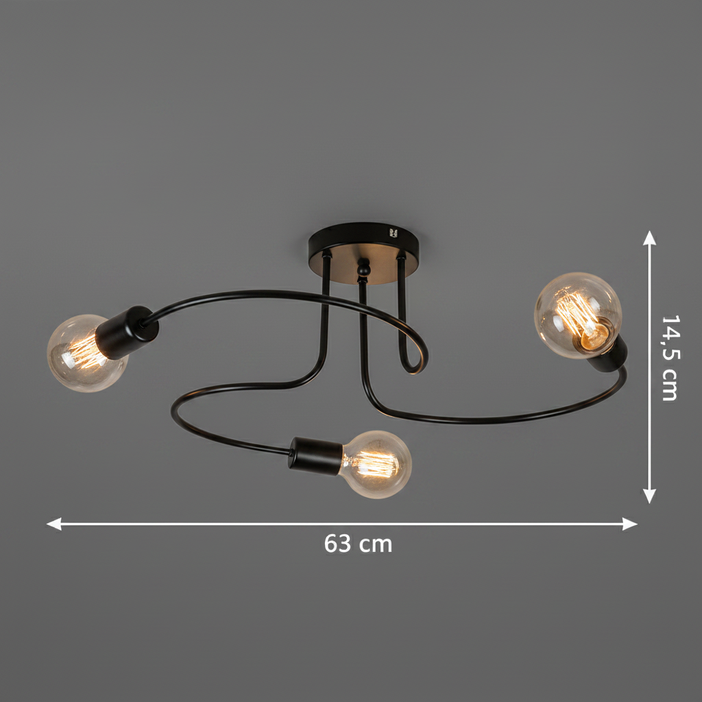 Lustra Led LC6002/3BK