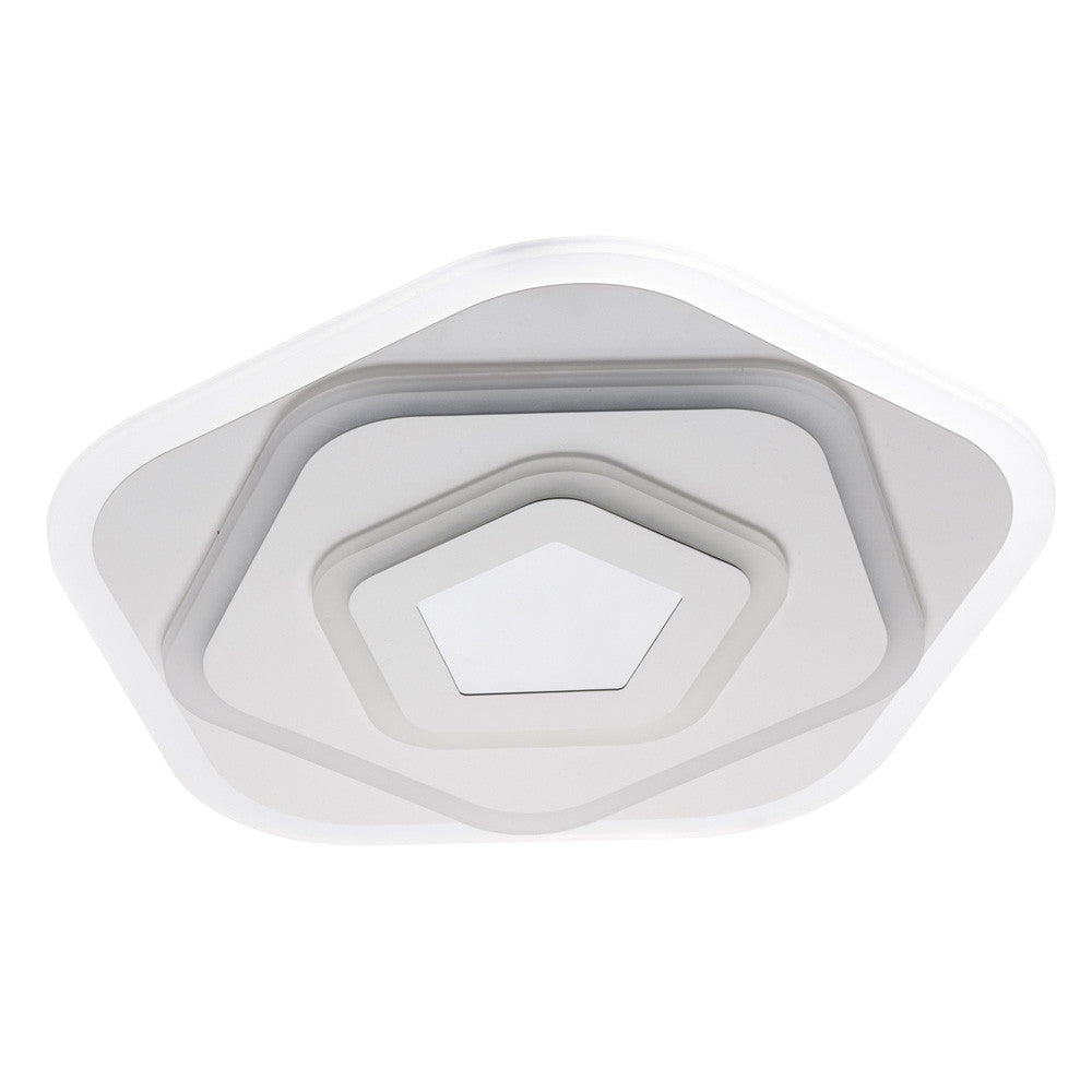 Lustra LED NEXA 3D 39W, Diametru 25cm, lumina Rece/Calda/Neutra , Alb, imaginea 7