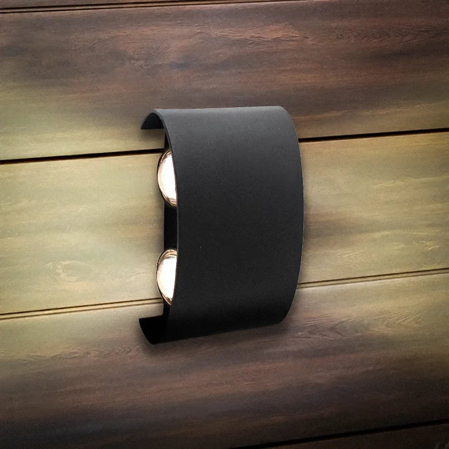 Lustra LED de Exterior si Interior, 4 Surse x 1W, IP65, ABS, Negru, 3000K, imaginea 3