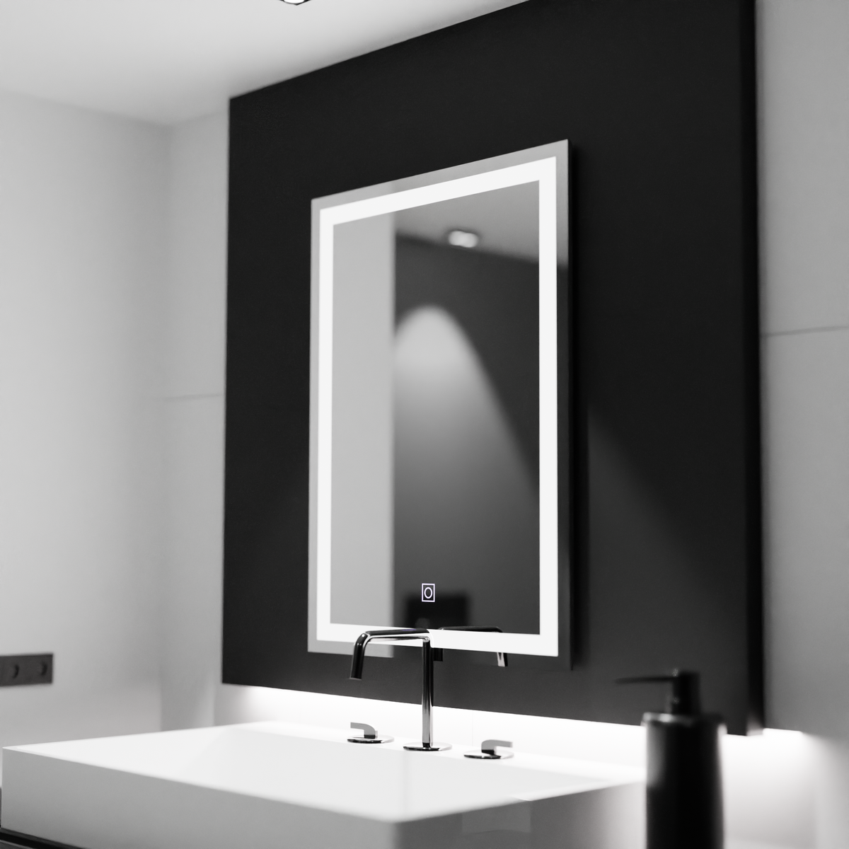 Oglinda LED Rectangulara, 60x80cm, FRAME Basic Touch, imaginea 4