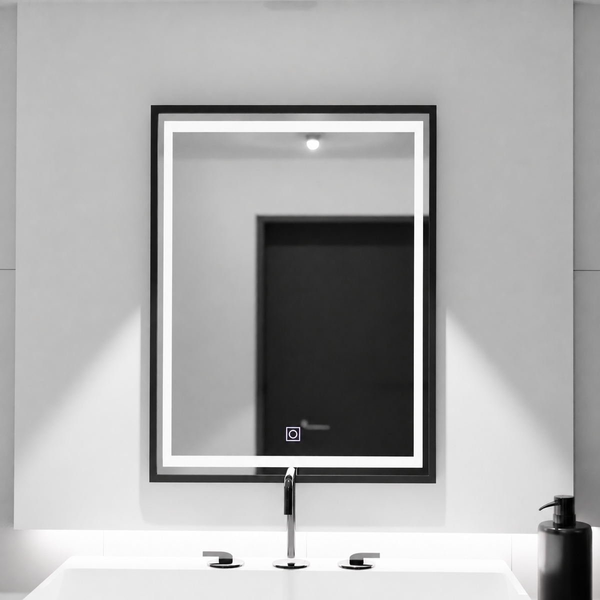 Oglinda LED Rectangulara, 60x80cm, Ombra  Basic Touch