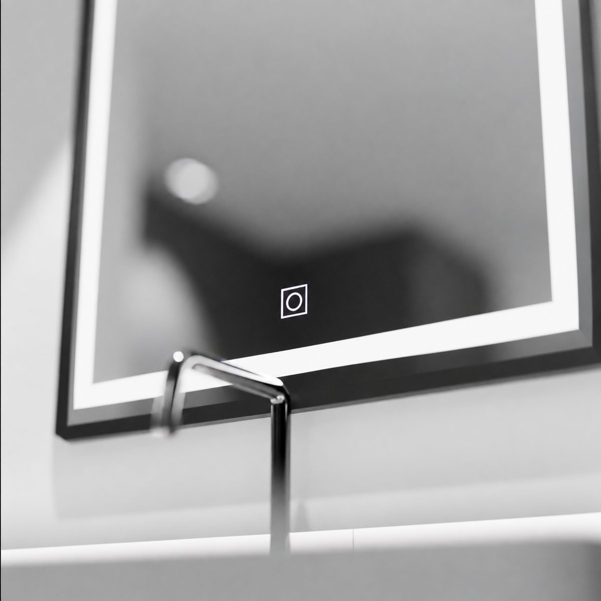 Oglinda LED Rectangulara, 60x80cm, Ombra  Basic Touch