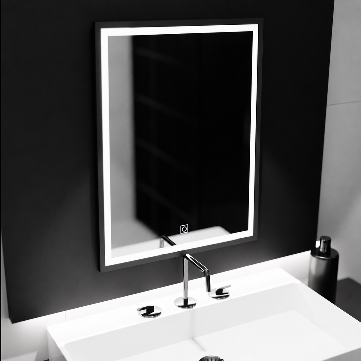 Oglinda LED Rectangulara, 60x80cm, Ombra  Basic Touch