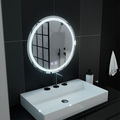 Oglinda LED Rotunda, 70cm, Lucea Touch, Sistem Dezaburire, Dimabila